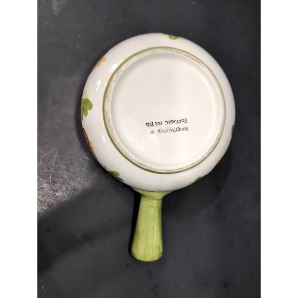 FTD Vintage Fondue Pot, Portugal Pottery, Floral Soup Bowl, Pottery, Soup Bowl - Picture 7 of 10